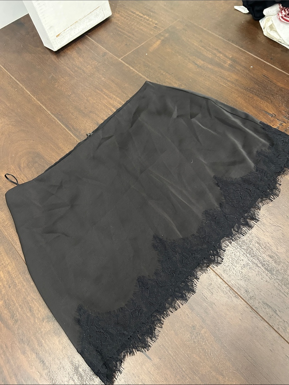 Show Po black mini skirt